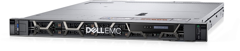 Сервер Dell PowerEdge R450 4B (4x3.5", Riser Config 0, 1xOCP 3.0(x16)+1x16LP) Silver 4310, 16GB RDIMM 3200MT, 1.2TB HD SAS ISE 12Gbps 10k, iDRAC9 Enterprise 15G, Single Hot-Plug Power Supply 600W, PERC H755 SAS Front, TPM 2.0 V3, Rails