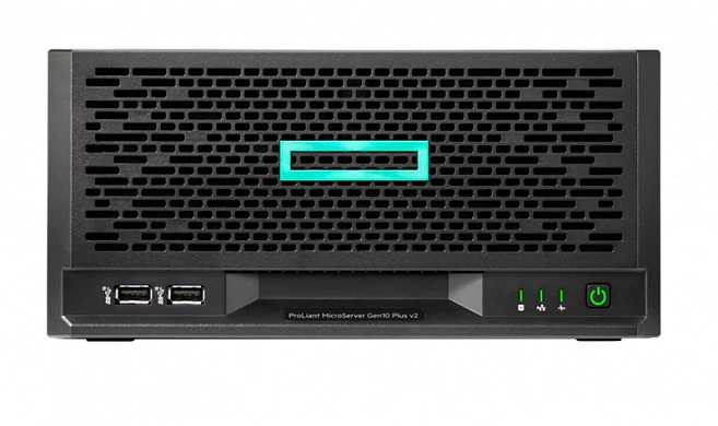 Сервер HPE ProLiant MicroServer Gen10 Plus v2 / G6405 2-core 16GB-U VROC 4LFF-NHP 180W External PS / P54644-001