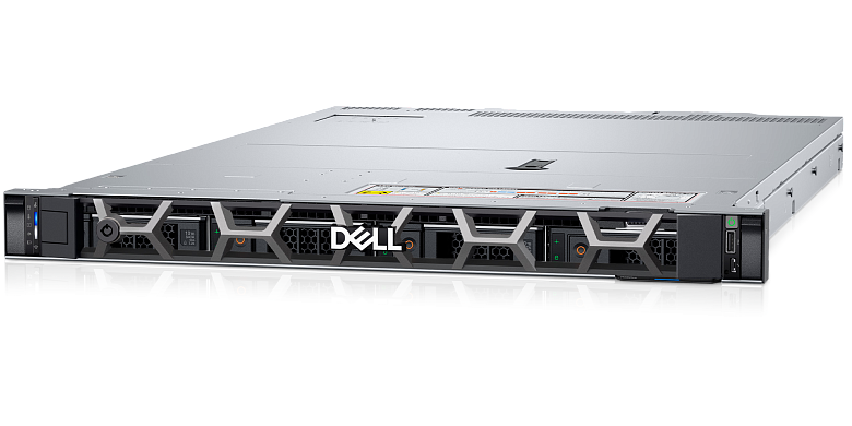 Сервер Dell PowerEdge R6615 (up to 8x2.5" SAS /SATA), Rack, 1U / iDRAC9 Enterprise / Rails / Bezel / 3Y WR / 1 x AMD EPYC 9354P 3.25GHz, 32C/64T, 256M Cache (280W) DDR5-4800 / 1 x 16GB RDIMM, 4800MT/s Single Rank / 1 x 960GB Data Center NVMe Read Intensiv