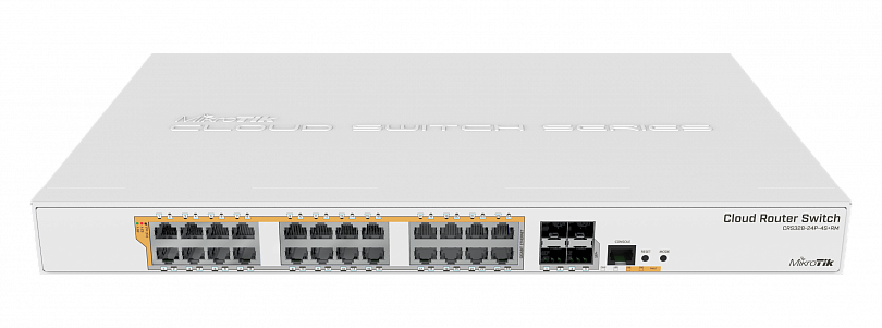 Коммутатор Mikrotik CRS328-24P-4S-plus-RM