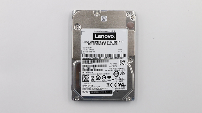 Жесткий диск Lenovo HDD, 300G 2.5 15mm 15KR 12Gb/s SAS 128M (00FC629)