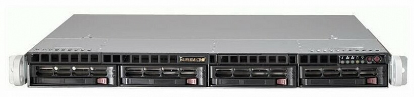 Сервер Supermicro SuperServer SYS-510P-WT без процессора/без ОЗУ/без накопителей/количество отсеков 3.5" hot swap: 4/1 x 600 Вт/LAN 10 Гбит/c