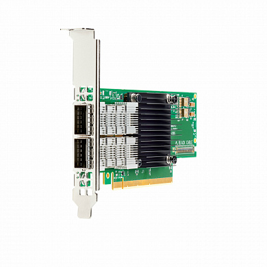 Сетевой адаптер HPE InfiniBand HDR/Ethernet 200Gb 2-port QSFP56 PCIe4 x16 MCX653106A-HDAT Adapter (P31324-B21)