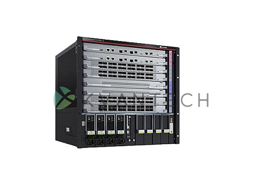 Коммутатор Huawei S12700E-4 Assembly Chassis / 2x S12700E main control unit EC / 2x S12700E switch fabric unit E(X1) / 2x 24-port 10GE SFP+ interface and 24-port GE SFP interface card (X6S,SFP+) / 2x 3000W AC Power Module(Black) / 1x Electrical Transceive