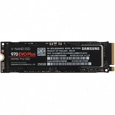 SSD-накопитель Samsung 970 EVO Plus 250GB NVMе M.2 MZ-V7S250BW