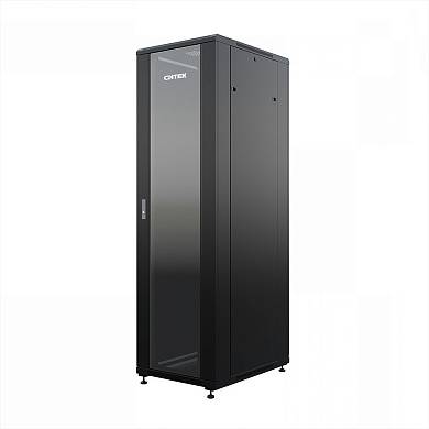 Серверный шкаф напольный ONTEK серия TC 42U высота, ширина х глубина 600 х 1000 мм, передняя дверь - металл с перфорацией, задняя дверь - металл с перфорацией, стенки - съемные, черный