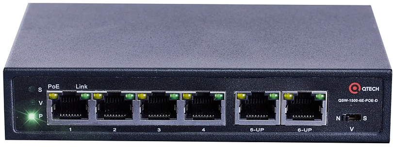 Коммутатор Qtech QSW-1500-6E-POE-D