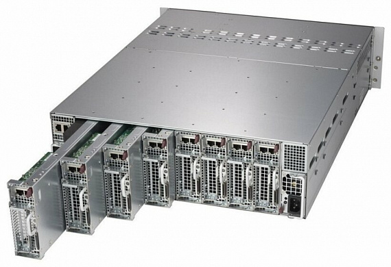 Сервер Supermicro SuperServer 5039MC-H8TRF без процессора/без ОЗУ/без накопителей/количество отсеков 3.5" hot swap: 2/2 x 2000 Вт/LAN 1 Гбит/c