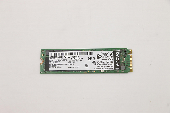 SSD-накопитель Lenovo ThinkSystem M.2 5300 480GB SATA 6Gbps Non-Hot Swap SSD (02JG529)