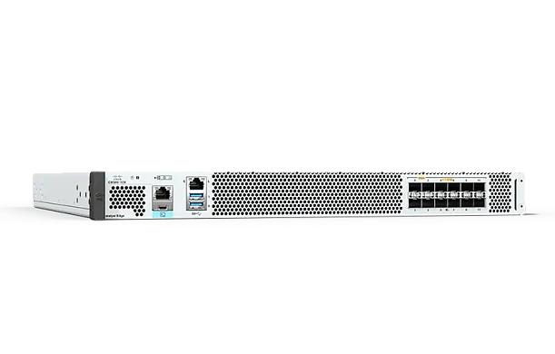 Маршрутизатор Cisco Catalyst 8500 up to 2.5X higher IPsec throughput than 2nd Gen QFP devices / Intel x86 CPU with 16 GB memory default (up to 64 GB memory) for high-speed control plane processes / options for 1GE, 10GE, 40GE, and 100GE ports / 16 GB defa