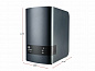 Сетевое хранилище Western Digital My Cloud EX2 Ultra 4 TB (WDBSHB0040JCH-EEUE) темно-серый