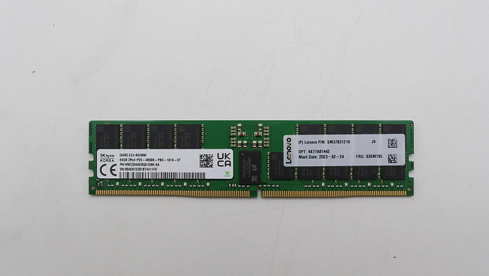 Оперативная память Hynix 64GB TruDDR5 4800MHz (2Rx4) 9x4 RDIMM-A (03KM195)