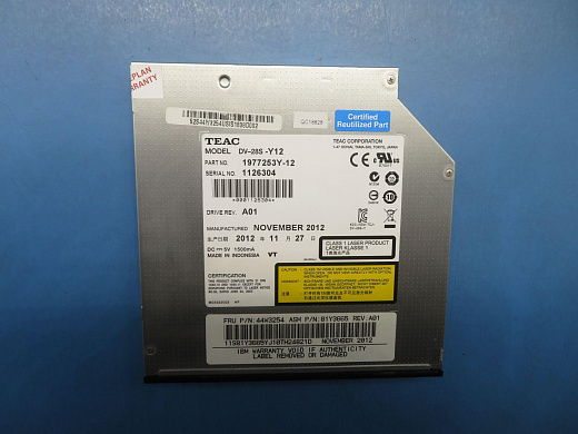 Оптический привод Lenovo SATA DVD-ROM (44W3254)