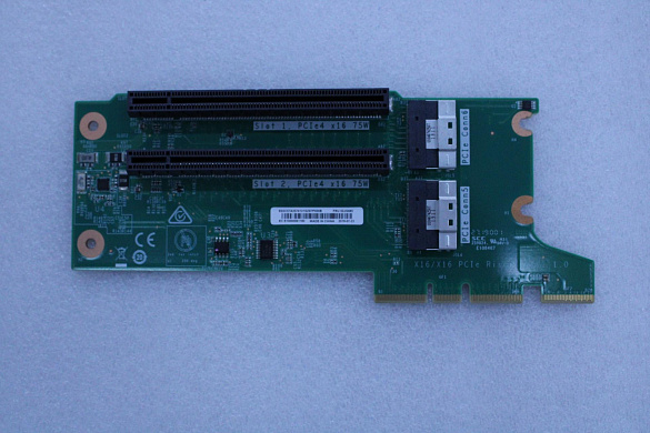 Райзер-карта Lenovo Riser Card, PCIE, x16/x16, Riser1 (02JG685)