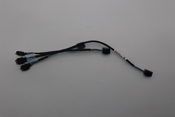 Кабель Lenovo Cable, Internal, SR250V3, CFF RAID x4 slimSAS to BP mini-SAS HD, 310/180/120mm (03LA935)