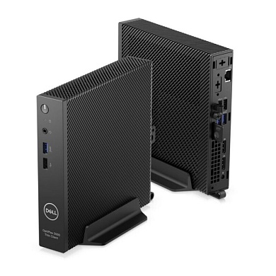 Optiplex 3000 Thin Client Intel Pentium quad-core N6005, 8GB (1x8GB) DDR4 Non-ECC, 32GB eMMC, no RAID, Intel Integrated Graphics, AX210 Wi-Fi 6E 2x2 and Bluetooth, Dell MS116 Wired Mouse, Keyboard KB216 QWERTY Black, TPM, 65W A/C