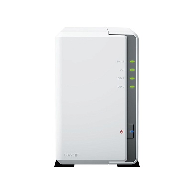 Сетевое хранилище Synology DS223J на 2 диска Персональное облако без абонентской платы Новинка 2023