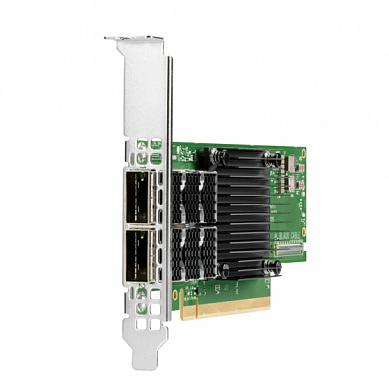 Сетевой адаптер HPE InfiniBand HDR100/Ethernet 100Gb 2-port QSFP56 PCIe3 x16 MCX653106A-ECAT Adapter (P06251-B21)