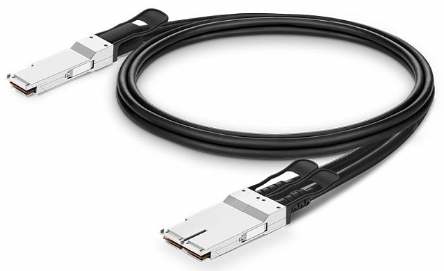 Кабель FS QSFP-200G-2QPC02, пассивный медный, 2 м, 200G HDR QSFP56 / 2 x 100G QSFP56