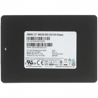 SSD накопитель Samsung SM883 480 ГБ