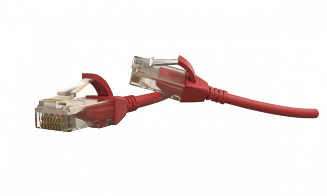 Hyperline PC-LPT-UTP-RJ45-RJ45-C6-5M-LSZH-RD Патч-корд U/UTP, категория 6 (100% Fluke Component Tested), 28AWG, LSZH, 5 м, красный