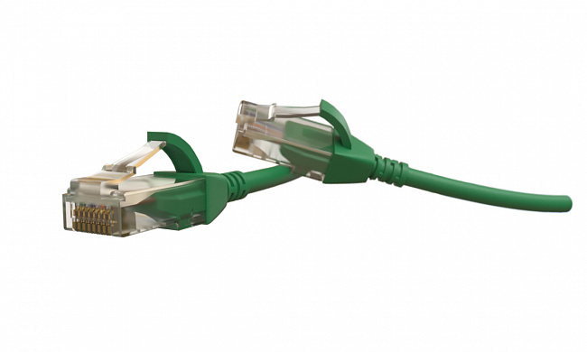 Hyperline PC-LPT-UTP-RJ45-RJ45-C6-1M-LSZH-GN Патч-корд U/UTP, категория 6 (100% Fluke Component Tested), 28AWG, LSZH, 1 м, зеленый