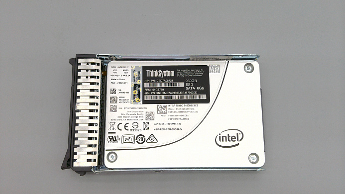 SSD-накопитель ThinkSystem 2.5" Intel S4600 960GB Mainstream SATA 6Gb Hot Swap SSD (01GT779)