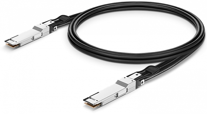 Кабель FS QDD-800G-PC005, пассивный медный, 0,5 м, 800G QSFP-DD