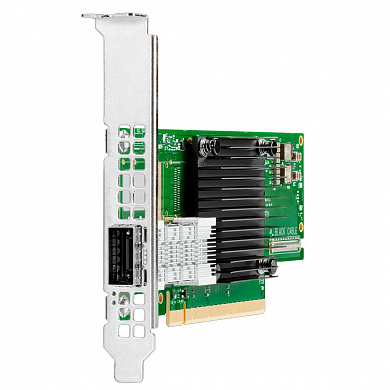 Сетевой адаптер HPE InfiniBand HDR/Ethernet 200Gb 1-port QSFP56 PCIe4 x16 MCX653105A-HDAT Adapter (P23664-B21)