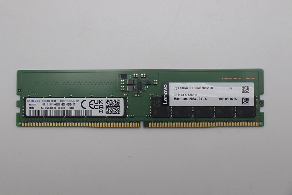 Оперативная память Samsung 16GB 1RX8 PC5-4800E 16Gbit ECC UDIMM (03LD265)