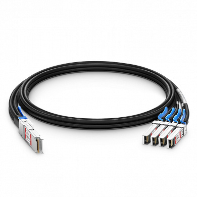 Кабель FS QSFP-100G-4SACxxx