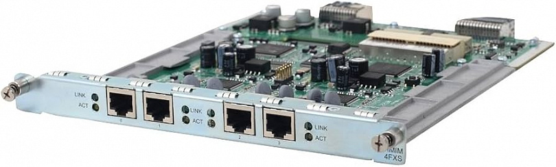 Модуль HPE FlexNetwork MSR 4-port FXS HMIM Module (JG446A)