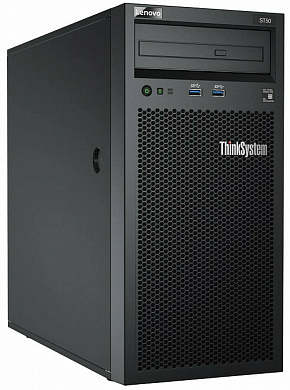 Сервер Lenovo ThinkSystem ST50 7Y49A03XEA 1 x Intel Xeon E-2224G 3.5 ГГц/16 ГБ DDR/2 ТБ/1 x 250 Вт/LAN 1 Гбит/c