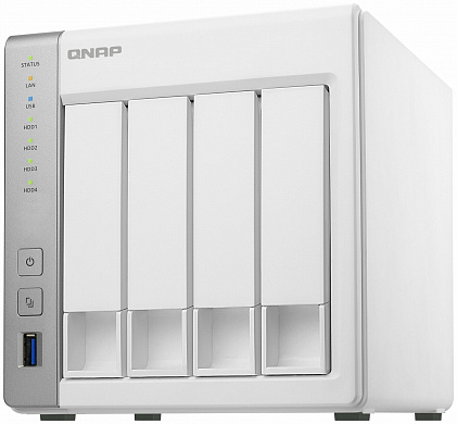 Сетевое хранилище QNAP D4 черный