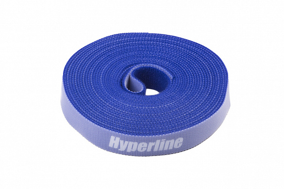 Hyperline WASNR-5x16-BL Лента (липучка) в рулоне, ширина 16 мм, длина 5 м, синяя