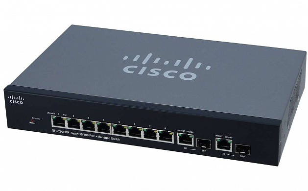 Коммутатор Cisco 300 Series SF302-08PP