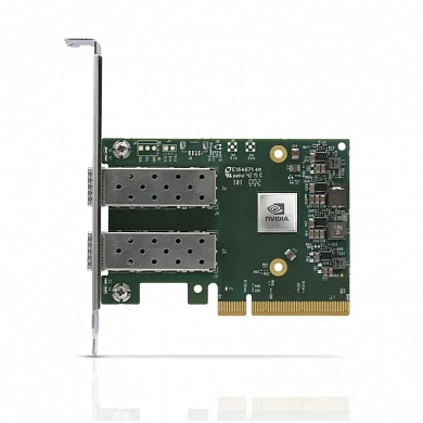 Nvidia ConnectX-6 Lx Dual Port 25GbE SFP28 Adapter, PCIe Low Profile - kit