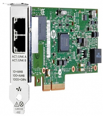 Сетевой адаптер HPE Ethernet 1Gb 2-port BASE-T BCM5720 Adapter (615732-B21)