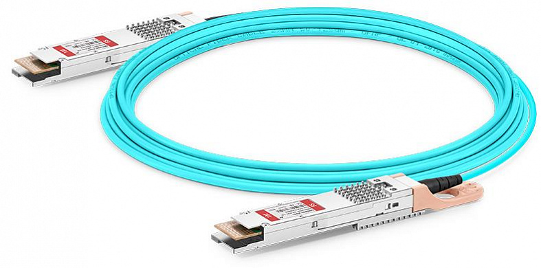 Кабель FS QDD-800G-AO01, активный оптический, 1 м, 800G QSFP-DD