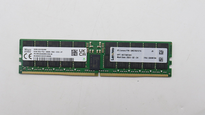 Оперативная память Hynix 64GB TruDDR5 4800MHz (2Rx4) 10x4 RDIMM-A (03KM194)