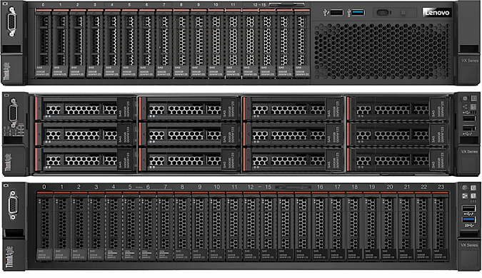 Шасси Lenovo ThinkAgile VX 2U 2.5" 8/16/24 Bay Chassis B1DH