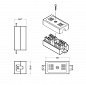 Hyperline CA-IDC-C5e-WH Проходной адаптер (coupler), Dual IDC, категория 5e, 4 пары