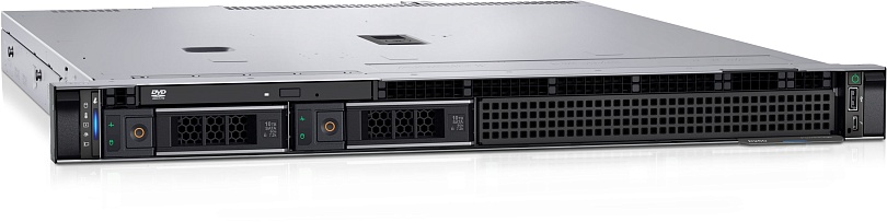 Dell PowerEdge R250 4X3.5" ( 1*PCIx16, 1*PCIx8 ) no ( CPU, MEM, HDDs, Contr.) iDRAC9 Basic, TPM 2.0 V5,Bezel, Static Rails, Broadcom 5720 Dual Port 1Gb On-Board LOM V3