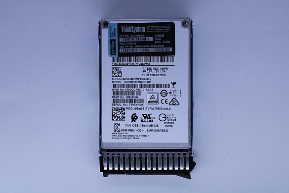 SSD-накопитель Lenovo ThinkSystem 2.5" HUSMM32 800GB Performance SAS 12Gb Hot Swap SSD FIPS (01KR456)